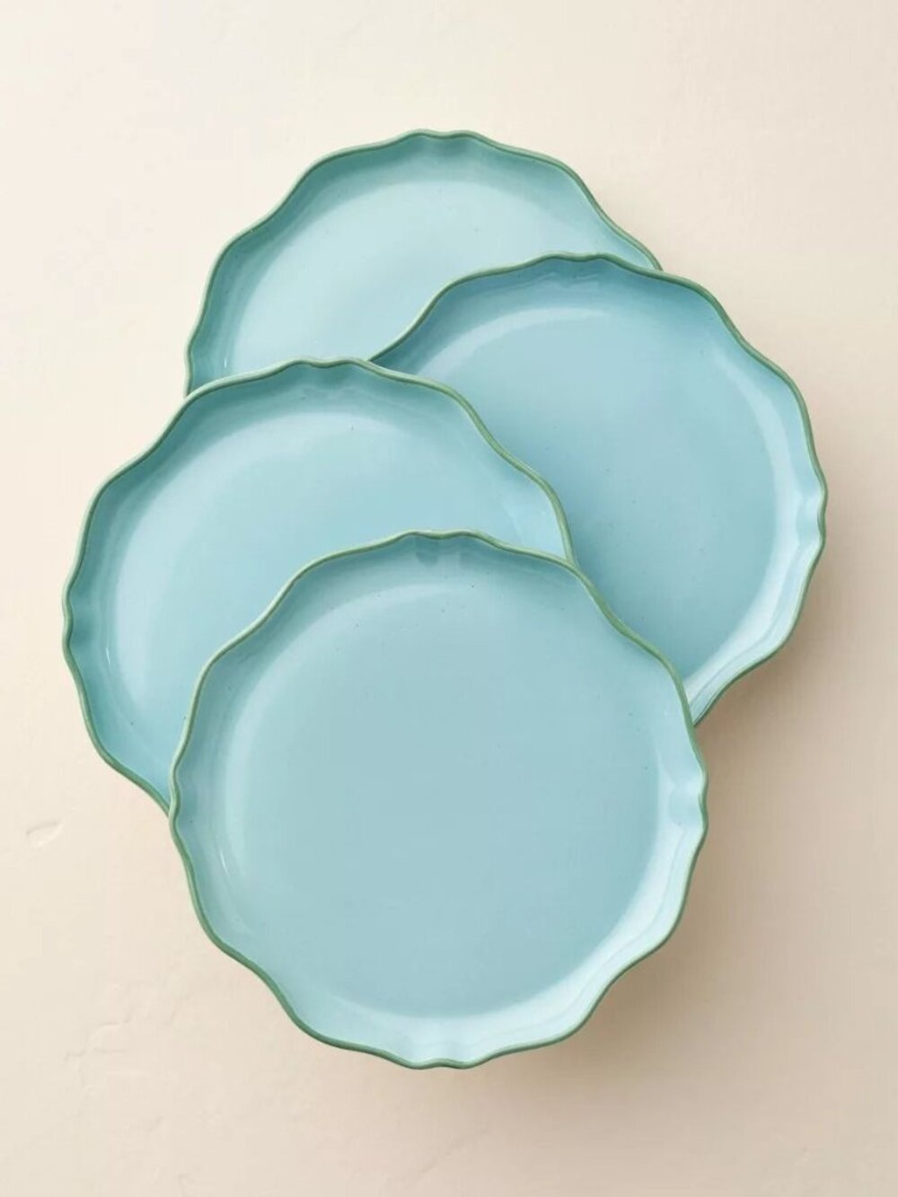 4pk 6.5" Irregular Edge Recycled Ceramic Appetizer Plate Hearth &‎ Hand Magnolia